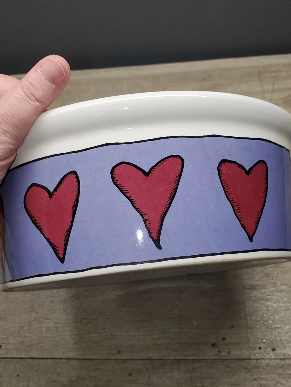Large stonewear dog bowl 